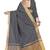Dark Grey Woven Cotton Silk Saree With Blouse