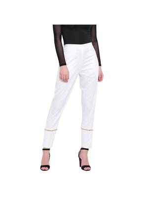women regular fit white ethnic trouser pant 1