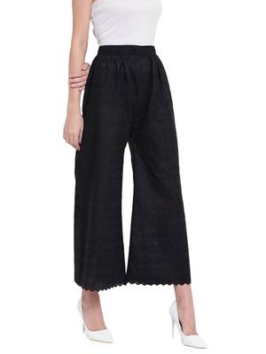 Women's Fashionable Stylish Black Trousers 2