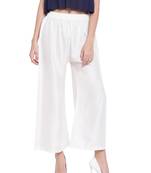 Women's Fashionable Stylish Off White Trousers