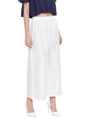 Women's Fashionable Stylish Off White Trousers 2