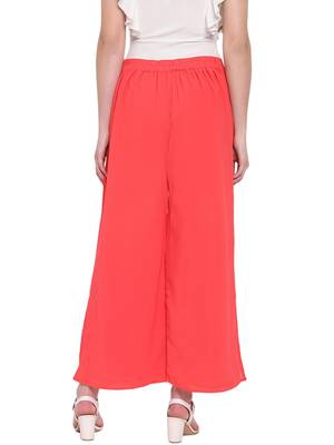 Crimson Women's Layered Palazzo Trouser 4