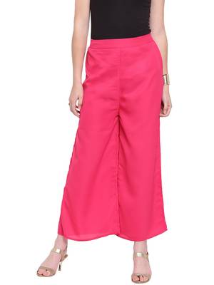 Magenta Women's Layered Palazzo Trouser 1