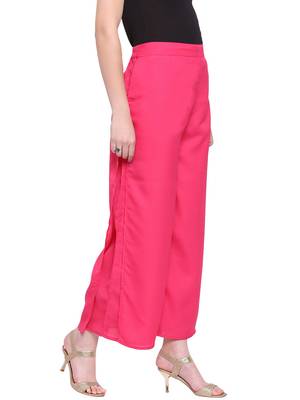 Magenta Women's Layered Palazzo Trouser 2