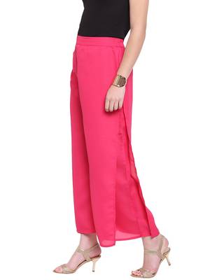Magenta Women's Layered Palazzo Trouser 3
