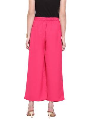 Magenta Women's Layered Palazzo Trouser 4
