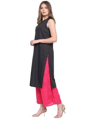 Magenta Women's Layered Palazzo Trouser 5