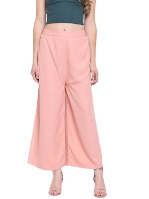 Peach Women's Layered Palazzo Trouser 1