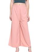 Peach Women's Layered Palazzo Trouser