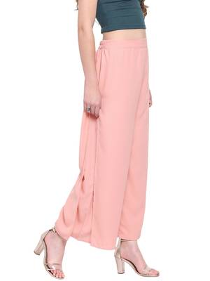 Peach Women's Layered Palazzo Trouser 2