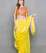 Pink Brocade readymade blouse