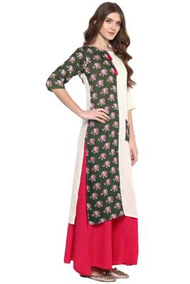 Green printed rayon ethnic-kurtis 3