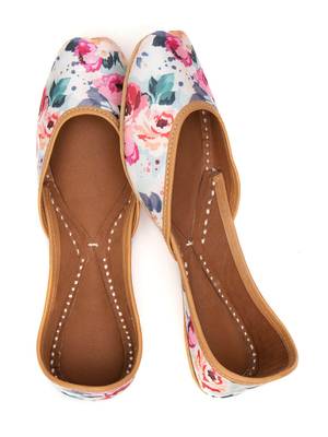 Women's Dalenna Windflower Juttis  Genuine Leather Juttis  1