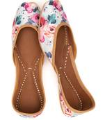 Women's Dalenna Windflower Juttis  Genuine Leather Juttis 