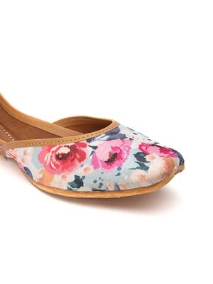 Women's Dalenna Windflower Juttis  Genuine Leather Juttis  3