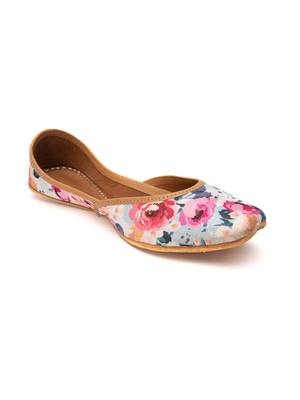 Women's Dalenna Windflower Juttis  Genuine Leather Juttis  4