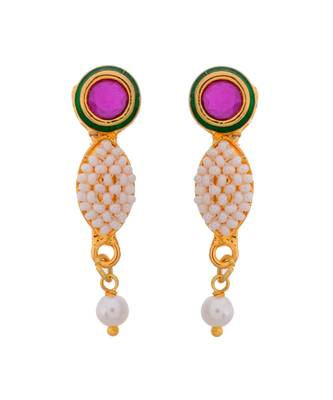 Traditional Rajasthani Pearl Beautiful Delicate Pendant Set 2
