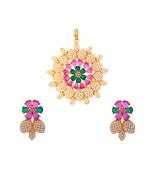 Traditional Rajasthani Pearl Beautiful Delicate Pendant Set