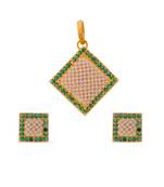 Traditional Rajasthani Pearl Beautiful Delicate Pendant Set