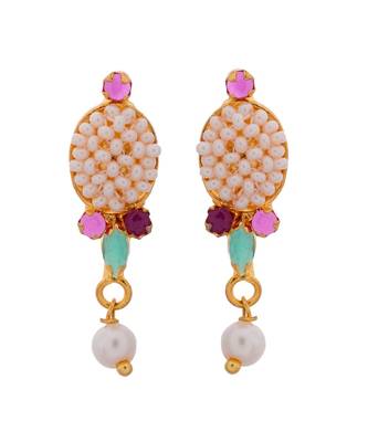 Traditional Rajasthani Pearl Beautiful Delicate Pendant Set 2