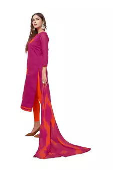 Pink Embroidered Silk Blend Salwar