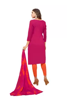 Pink Embroidered Silk Blend Salwar