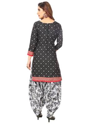 Black Printed Crepe Salwar 2