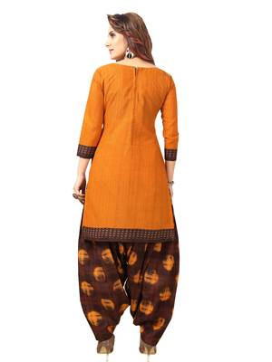 Yellow Printed Crepe Salwar 2