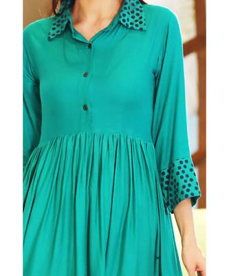 green POLKA DRESS 4