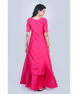 plain silk kurta-sets 4
