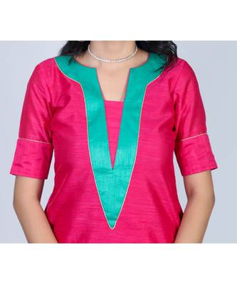 plain silk kurta-sets 5