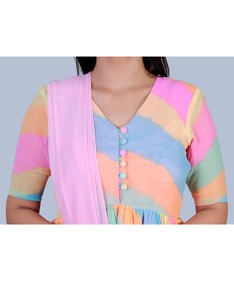 peplum top paired with leharia skirt 5