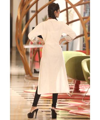 off white PRINTED PANEL KURTA 3
