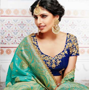 Pink Embroidery Tussar Silk Lehenga 2