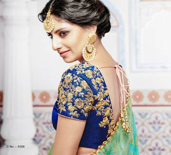 Pink Embroidery Tussar Silk Lehenga 3