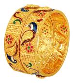 Gold bangles-and-bracelets
