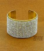 Gold cubic zirconia bangles-and-bracelets