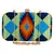 Green & Multicolour Hyperbole Embroidered Clutch