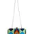 Green & Multicolour Hyperbole Embroidered Clutch