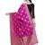 Pink Poly Silk Banarasi Womens Dupatta