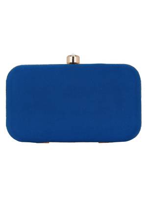 Hyperbole Embroidered Clutch Blue & Multicolour 3