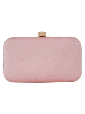 Hyperbole Embroidered Clutch Pink & Multicolour 3