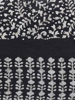 Black Poly Cotton Printed Womens Dupatta 4