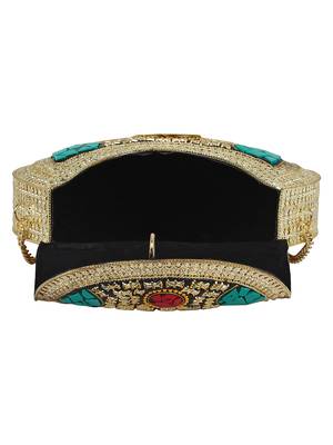 Jewel Mosaic Clutch Gold & Multicolour 5