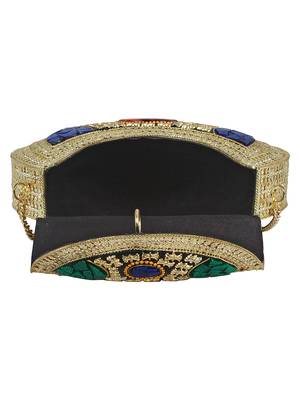 Jewel Mosaic Clutch Gold & Multicolour 5