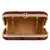 Tulle Faux Silk Fabric Printed Clutch Maroon & Gold