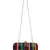 Loom Striped Jacquard Fabric Clutch Multicolour
