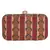 Loom Striped Jacquard Fabric Clutch Multicolour