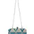 Hyperbole Fabric jacquard Textured Clutch Beige & Blue