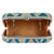 Hyperbole Fabric jacquard Textured Clutch Beige & Blue